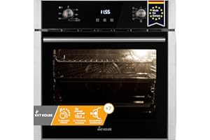KKT KOLBE Einbaubackofen 60 cm | autark | 70L | 2,8kW | Grill | Umluft | Heißluft | Teleskopauszüge | Automatik-Timer | 2-fach Wärmeschutzverglasung | EB8010ED