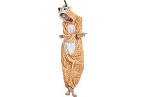 UNIMAL Adulte et Enfant Unisexe Licorne Tigre Lion Renard Onesie Animaux Cosplay Pyjamas Halloween Costume De Carnaval Fantaisie Robe Loungewear L 165-175cm
