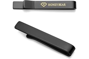 HONEY BEAR 1.57"/1.97"/2.12"/2.36" Homme Pinces à Cravate pour la Taille Normale/Skinny Cravate Décoration 4/5/5.4/6cm
