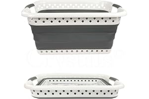 ATLION 67L FOLDING COLLAPSIBLE LAUNDRY BASKET CLOTH WASHING SPACE SAVING POP UP BIN