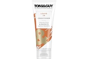 TONI&GUY Toni & Guy Leave In Conditioner for Damaged Hair, Controls Frizz & Protects Against Humidity, Perfect for Smoother and Softer Hair, 100ml