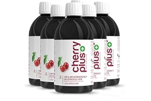 Amerikanska Montmorency-surkörsbärskoncentrat – högkoncentrerat – 1 450 Montmorency-surkörsbär per flaska (500 ml) – Cherry PLUS