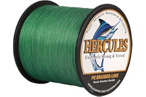 Hercules Braided Fishing Line 4 Strands 100m-2000m 6lb-100lb Super Strong PE Fishing Wire Multifilament Fishing Lines for Saltwater & Freshwater Fishing