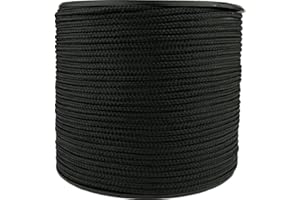 HHH Hunting 100m Reel Of Black Paracord For Use With Military Basha Army tarp Tent Guy Ropes bivi tent Fishing camping Hunting Shelter Survival Outdoor Fire Parachute Cord