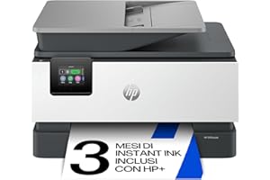 HP OfficeJet Pro 9120e 403X8B, Stampante Multifunzione a Getto d'Inchiostro A4 a Colori, Fronte e Retro Automatico, 22 ppm, Wi-Fi, Smart, 3 Mesi di Inchiostro Instant Ink Inclusi, Grigia