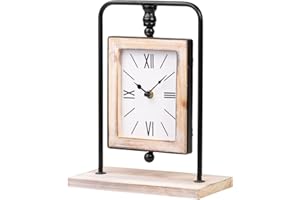 Adda Home Reloj, Metal/Madera, 24X8X28 CM