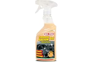 MAFRA Ma-fra Traitement plastique 3 en 1, nettoie, ravive et protège l'intérieur de la voiture, crée une barrière anti-UV, ralentit l'accumulation de poussière, 500 ml