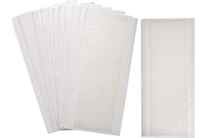 TECUNITE 180 Pieces Hair Extension Tape Tabs Double Sided Extension Tapes for Replacement, 4 x 0.8 cm (White)