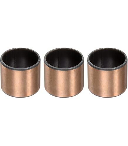 Sourcing Map 3pcs Manchon De Roulement Alésage 16 Mm X Diamètre Extérieur 22 Mm X Longueur 18 Mm Bagues En Bronze Fritté Autolubrifiant
