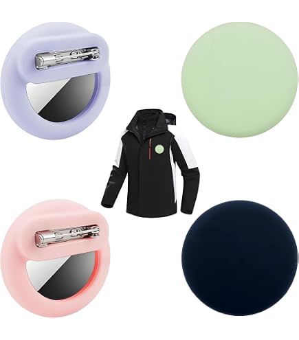 Support Airtag Caché En Silicone - Tracker GPS Enfant Discret à Épingler Sur Vêtements