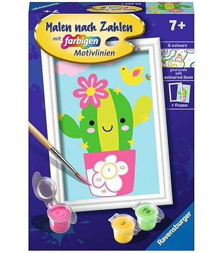 Surple - Pintura Por Números Para Adultos Y Niños Principiantes Con Marco Y Caballete, Kit De Pintura