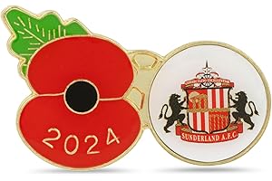 THE ROYAL BRITISH LEGION Sunderland Poppy Football Pin 2024