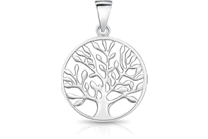 DTPsilver - Pendentif Femme en Argent Fin 925 en Forme de Arbre de la vie