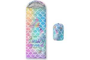 HOSIMA Saco de dormir para adultos, niñas, niños, impermeable, para camping, senderismo, exterior, viajes, caza, con bolsas de compresión (SDC135)