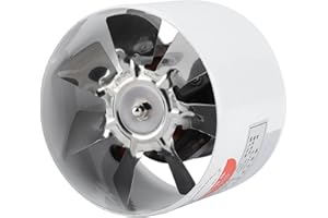 ZERODIS Ventilador de extracción de 220 V, 30 W 2800r/min Ventilador de ventilación montado en la Pared Extractor silencioso de Cocina y baño Extractor de ventilación de Metal para Hotel de Oficina en casa