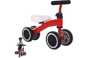 GIMOCOOL Baby Balance Bike, Bikes 1 Year Old Boy Girl Gifts, Toddler Bike for Year Old First Birthday Gifts, Baby Trike for 12-36 Months Ride On Toys, Comfortable Adjustable seat in 3 Wheels