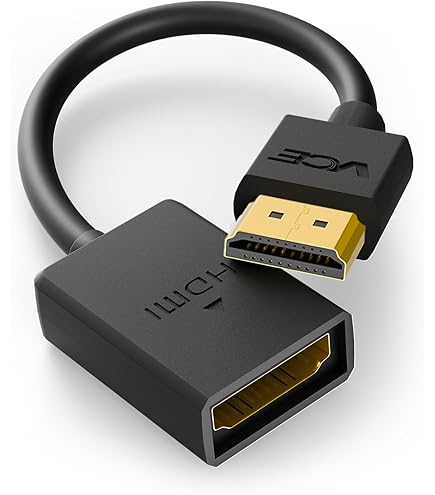 HDMI Prolunga A Pannello Con Connettore 90° (0,5m) – Maschio/Femmina Con Montaggio A Vite Per PC E TV 4K 60Hz - 2
