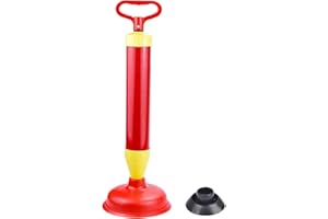 Demason Stantuffo WC Disostruente con 2 Ventose, Sturalavandini a Pompa, Stantuffo Aria WC, Stantuffo Lavandino, Stantuffo di Aspirazione a Alta Pressione per Vasca Lavello Vasche da Bagno Docce