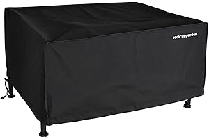 Cook'in Garden – Housse de protection pour Plancha - Toutes marques – Déperlante - Imperméable – Dimensions L49*l59*H21 cm – Rectangulaire -Noir
