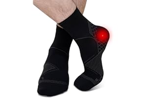 ZFSOCK Calcetines de Compresión para Hombre y Mujer: Calcetines Fascitis Plantar Soporte para Esguince de Tobillo para Aliviar el Dolor de Pies Tendinitis Aquiles Artritis