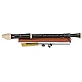 Aulos flûte à bec ténor en do Robin 211A - brun foncé/couleur ivoire - doigté baroque, avec doubles trous - avec étui, écouvillon, boîte de graisse, tableau de doigtés- 3 pièces