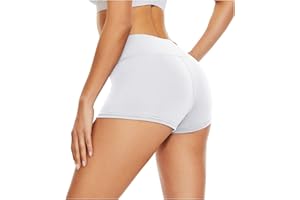 DDOBB Pantalones Cortos Culotte Shorts Mujer Hot Pant Mallas Cortas Culote Leggins Deporte Cintura Alta Ciclismo Push Up Gimnasio