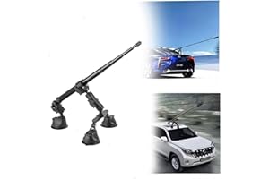 NEWFUN Triple Auto Suction Kit Suppoto, Selfie Kij 112 cm, uchwyt z przyssawką do fotografowania na dachu, uchwyt samochodowy z trzeciej osoby do Insta360, odpowiedni do wszystkich typów samochodów