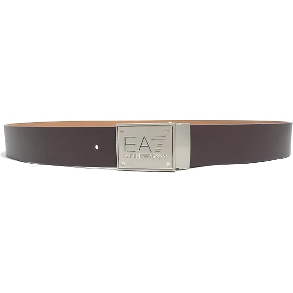 Emporio Armani Mens Twin Buckle Reversible Belt Black One Size