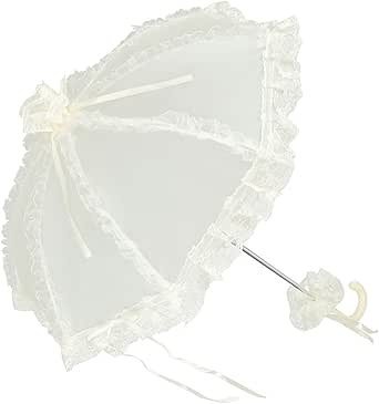 Ombrello Da Stadio "Bianco/Nero" 92 X 66 Cm. Senza Puntale