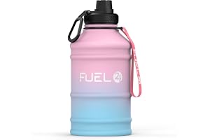 Fuel24 Flaska i rostfritt stål, 1,3 eller 2,2 liter, vattenflaska, extra stark, BPA-fri, läckagesäker, stor sportflaska för g