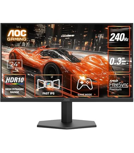 AOC 24G42E Gaming Monitor 24 inch FHD Fast IPS Gaming Monitor