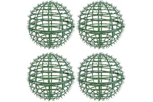 MAGICLULU 4pcs Arrangement Plant Topiary Frame Foliage Balls Cage Topiary Globe Frame Wire Topiary Sphere Fake Wreath Frame Greenstuff Ball- Holder Round Jewelry Rack 3d Plastic