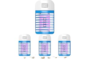 AILEDA Insektenvernichter Elektrischer, Mückenlampe,Fliegenfalle Elektrisch, UV-Insektenfalle, Keine giftige Mückenvernichterlampe, für Fliegen, Motten, Küche, für Schlafzimmer, Indoor (2er Pack)