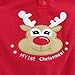 YIZYIF Babies Christmas Romper Warm Fleece Outfit Infants Fancy Jumpsuit Costume Unisex 3-18 Months Red Christmas Reindeer 3-6 Months