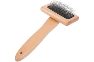 SAFIGLE Wooden Wool Carders Brush Needle Felting Tool for DIY Felt Projects Pet Grooming Craft Supplies with Iron Wire Construction