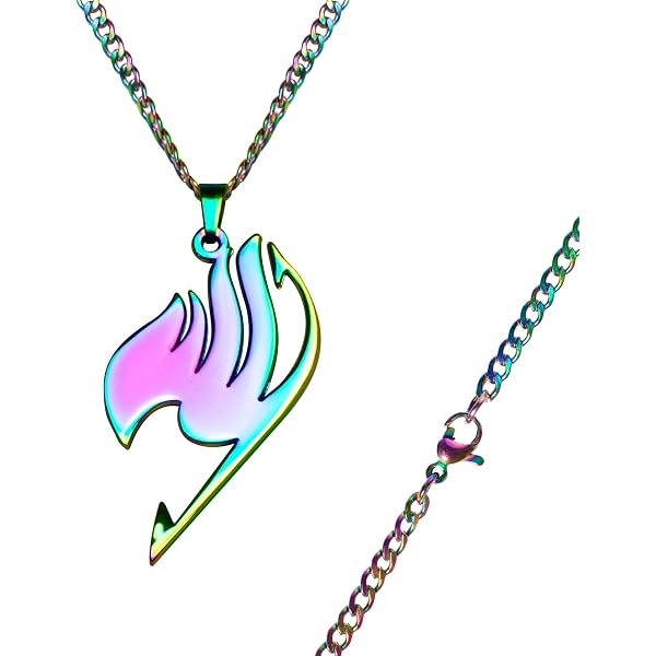 MayDee Collier Fairy Tail – Pendentif Croix En Métal Pour Fans D'anime