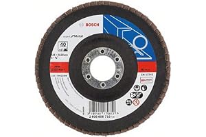 Professional Bosch DIY fläktslipskiva (för vinkelslip olika material, bomberad utförande, Ø 125 mm, kornstorlek 40)