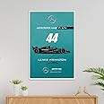 TenorArts Formula One Racer Lewis Hamilton Car Poster F1 Fan Art Print Wall Poster with Thick 300 GSM Matt Finish Paper (18inches x 12inches)