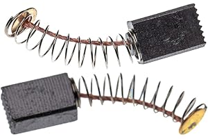 TRADE-SHOP Lot de 2 balais de charbon de qualité supérieure - 5 x 8 x 11/12 mm - Pour scie plongeante Parkside PTS 500 A1 - Pour scie plongeante et outils électriques