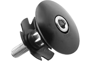 cyclingcolors Bouchon de potence 1" 22,2mm potence direction étoile écrou vélo cycle vtt route ville vtc noir