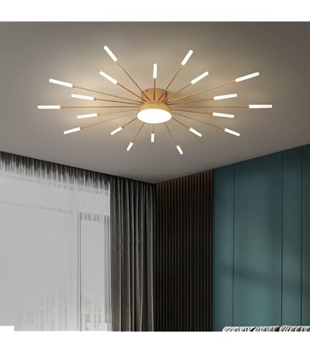 COMELY® Lámpara De Techo LED Moderna Para Sala De Estar, 30 W, 4050 Lm Color Negro Cuadrada De Acrilico De 405 Cm Para Dormitorio Cocina Comedor Blanco Calido 3000 K Clase Energetica E 86548312