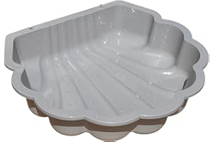 TIKTAKTOO Coque de sable et d'eau pour enfants et animaux de compagnie 86 cm, robuste, sûre et simple, bac à sable sans couverture, 1 pièce, gris clair