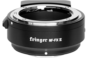 Fringer NF-FX II Objektivadapter Autofokus Ring eingebaute elektronische Blende automatisch kompatibel mit Nikon D/G/E Objektiv auf Fujifilm Fuji Kamera X-T5 X-Pro3 X-T30II X-T4 XH2S XE4 X-T50 Serie