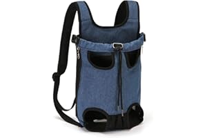 PETCUTE Mochilas para transportador Perros Grandes y Medianas Piernas Bolsa de Transporte para Mascotas Gatos Ajustable para para Caminatas, Viajes