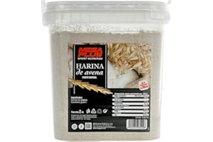 Harina de Avena - Mega Plus 2kg: Energia Sostenida y Nutricion Completa para Deportistas con Carbohidratos, Proteínas y Vitaminas Esenciales, Sin Azucar Añadido, 6 Sabores (Neutro)