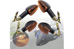 Aiuphing kierunkowskazy motocyklowe, 4 sztuki, 12 V, kierunkowskazy motocyklowe, uniwersalne strzałki motocyklowe, światło kierunkowskazu do ATV, skutera, quada, cruisera, motocykli terenowych, kolor