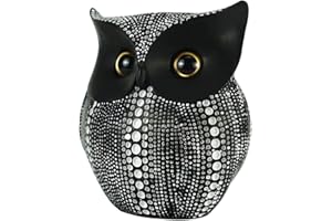 ODIWEN Decoración de búho, Búho Decoracion hogar, Búho Estatuilla Estatua Regalo Creativo, Resina de buhos, Estatua de búho para decoración del hogar, Buhos Decorativos, Búho de decoración de jardín