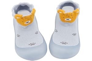 IQYU Baby Schuhe Lauflernschuhe Mädchen Junge Kleinkind Schuhe Junge Stricken Kinderschuhe rutschfeste Bodenschuhe Weicher Boden Bodensocken Stricken Lauflerner Baby Schuhe Kleinkind Schuhe