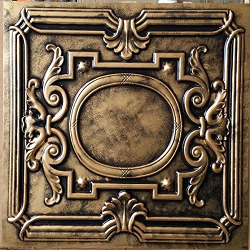 ceiling tile Faux tin painting Archaic copper restaurant hub art 3D wall panels PL15 10pieces/lot