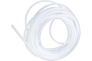 LAVMHAB klar silikonslang i livsmedelskvalitet, Storlek 3 mm x 6 mm, Längd 6 m (19.6 ft), Tjocklek 1,5 mm, flexibelt gummi silikonrör för luftslangar, vattenrör